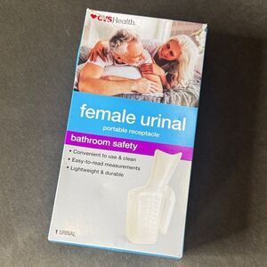 CVS Female Urinal White with Measurements NEW